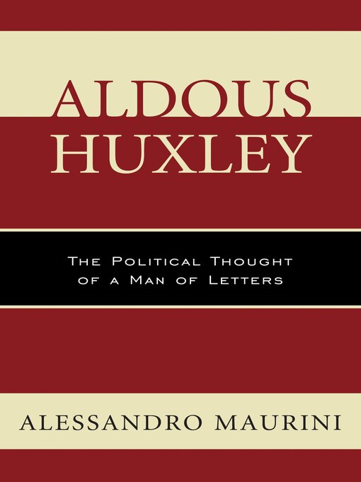 Title details for Aldous Huxley by Alessandro Maurini - Available